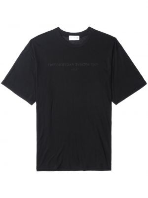 Μπλούζα με σχέδιο lyocell Post Archive Faction μαύρο