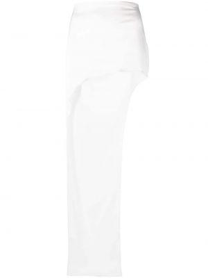 Asymetrické saténové sukně Loulou bílé