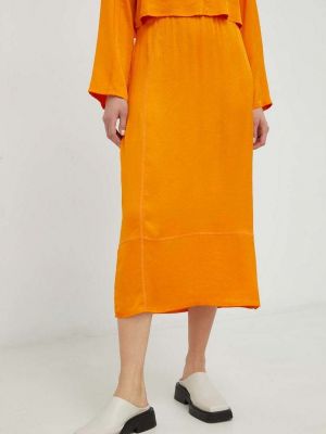 Midi suknja American Vintage narančasta