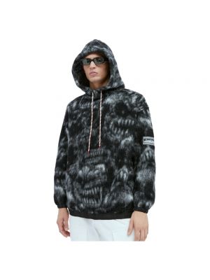 Fleece hoodie Aries schwarz