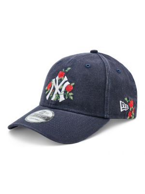 Gėlėtas kepurė su snapeliu New Era mėlyna