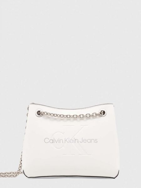 Torba na ramię ze skóry ekologicznej Calvin Klein Jeans