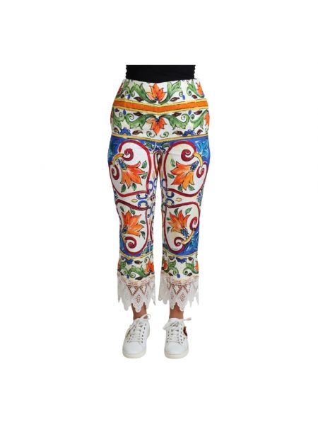 Spodnie z wysoką talią Dolce And Gabbana
