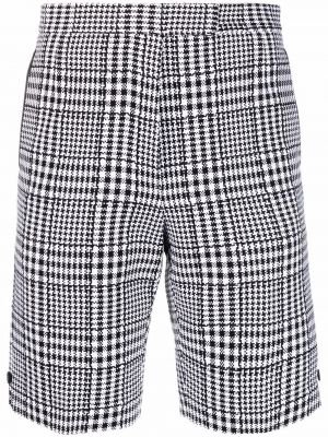 Sjekket shorts Thom Browne grå