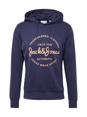 Mikina s kapucňou Jack & Jones modrá