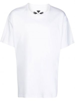 T-shirt à imprimé Acronym blanc