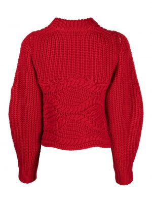 Sweter wełniany Roseanna czerwony