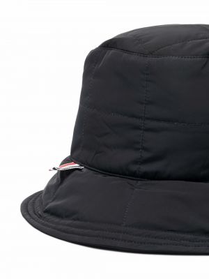 Dygsniuotas kepurė Thom Browne juoda