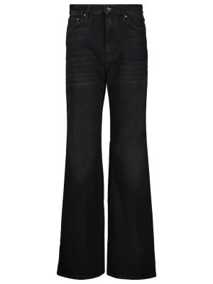 Bootcut džínsy s vysokým pásom Totême čierna