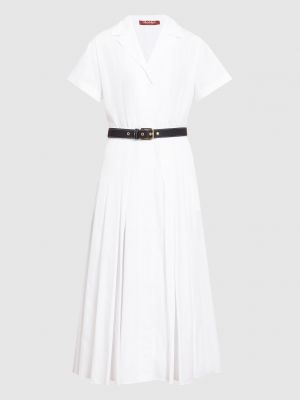 Белое платье-рубашка Max Mara