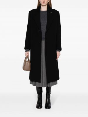 Manteau en laine Low Classic noir