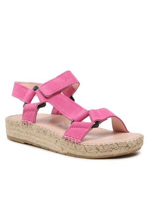 Sandale od brušene kože Manebi ružičasta