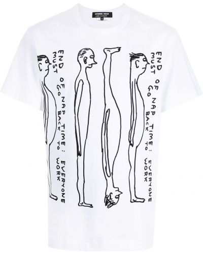 Camiseta con estampado Comme Des Garçons Homme Deux blanco