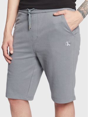 Pantaloncini sportivi Calvin Klein Jeans grigio