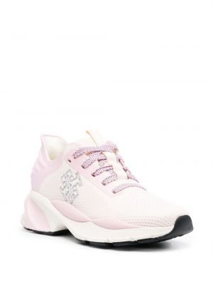 Sneakersy z nadrukiem Tory Burch różowe