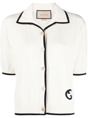 Pletená bavlnená košeľa Gucci