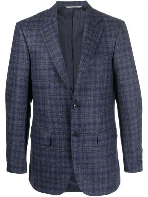 Kontrollerade blazer Canali blå