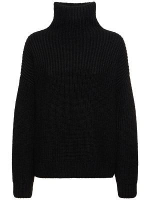 Vlnený sveter Anine Bing čierna