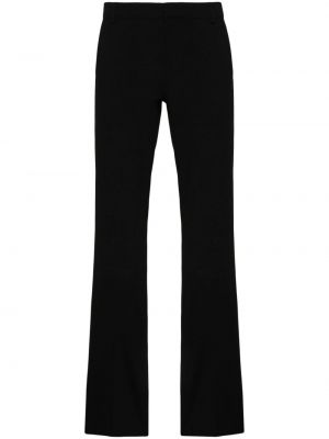 Krepové rovné kalhoty Balmain černé