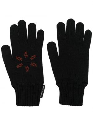 Vlnené rukavice 44 Label Group čierna