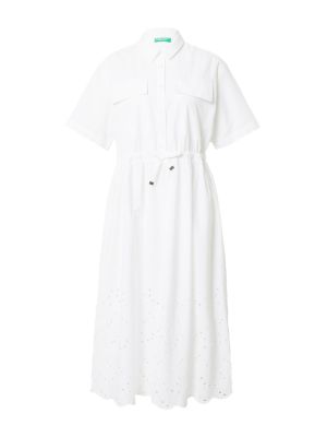 Μini φόρεμα United Colors Of Benetton λευκό