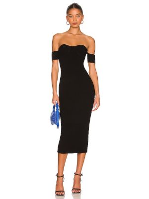 Vestido midi Helmut Lang negro