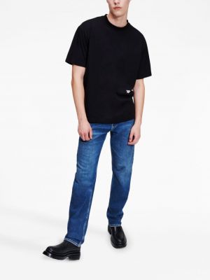 T-shirt aus baumwoll mit print Karl Lagerfeld Jeans schwarz