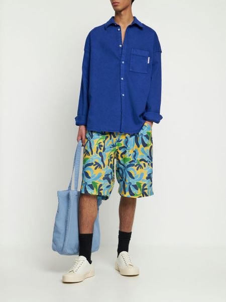 Pantalones cortos con estampado Marni azul