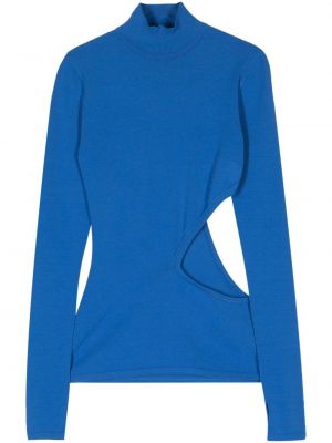Пуловер Issey Miyake синьо