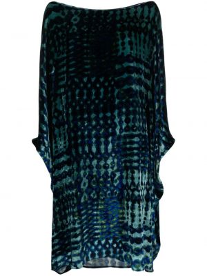 Sukienka z nadrukiem w abstrakcyjne wzory Gianluca Capannolo niebieska