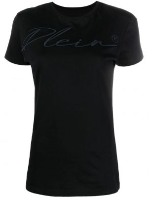 Camiseta con bordado Philipp Plein negro