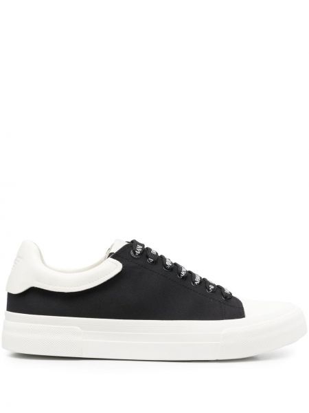 Canvas sneakers Emporio Armani svart