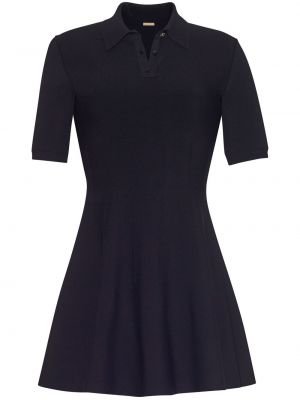 Černé pletené mini šaty Adam Lippes