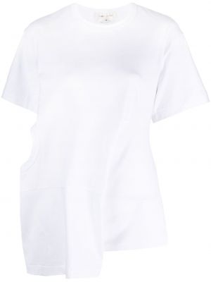 Bavlněné tričko s krátkými rukávy jersey Comme Des Garçons - bílá