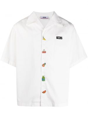 Camisa con bordado Gcds blanco