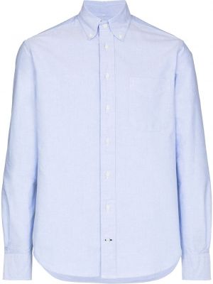 Camisa con botones manga larga Gitman Vintage azul