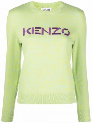 Плетен пуловер бродиран Kenzo