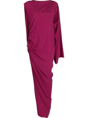 Sukienka asymetryczna Rick Owens różowa