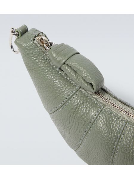 Kožená kožená peňaženka Lemaire zelená