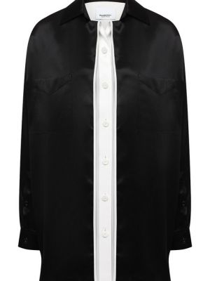 Шелковая рубашка Burberry черная