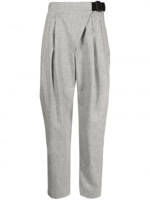 Pantaloni plissettati Emporio Armani grigio