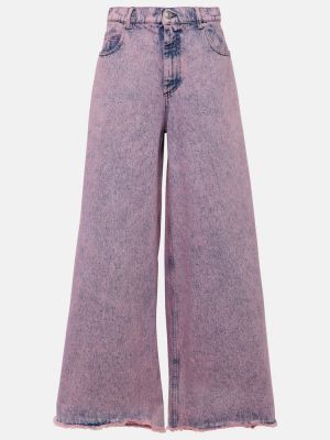 High waist jeans ausgestellt Marni pink
