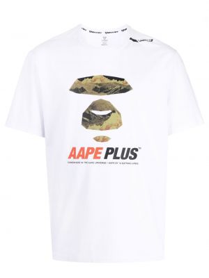 Trykt t-skjorte Aape By *a Bathing Ape® hvit