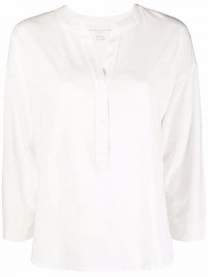 Приталенная блузка длинная Majestic Filatures, белый