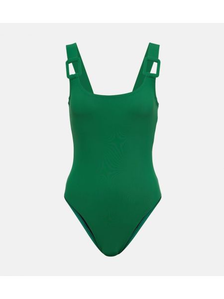Badeanzug mit u-boot-ausschnitt Karla Colletto grün
