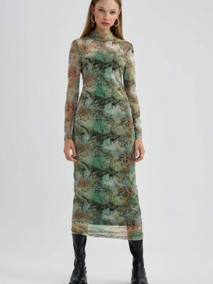 Μακρυμάνικη μάξι φόρεμα από τούλι Defacto