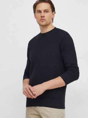 Sweter bawełniany Sisley czarny