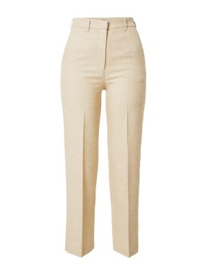 Pantalon plissé Sisley beige