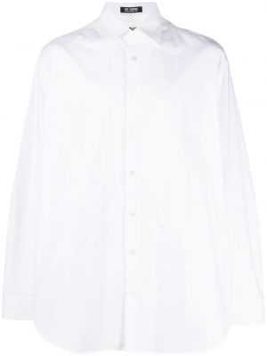 Bavlnená košeľa so sieťovinou Raf Simons biela