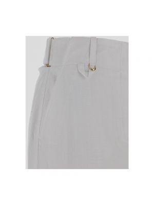 Falda midi de algodón Jacquemus blanco